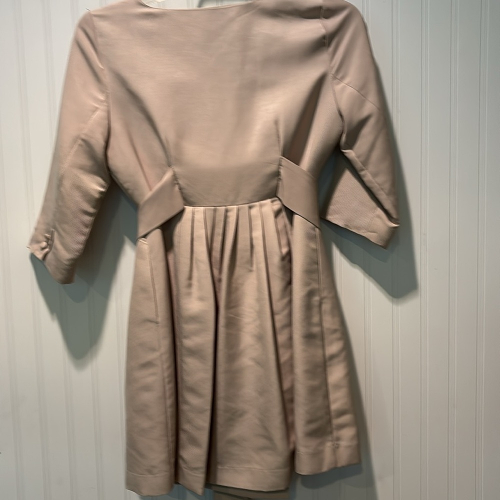 Darling Elegant Beige Double-Breasted Tie Waist Jacket Size M - Picture 6 of 7